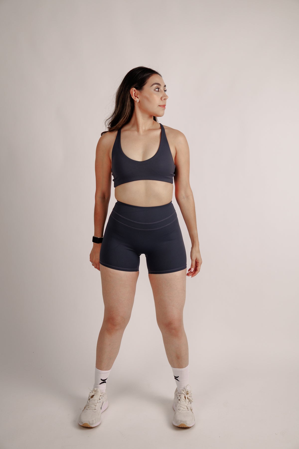 Short Deportivo tipo Ciclista de Tiro Alto para Mujer