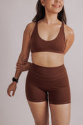 Top Bra Deportivo con Cuello en V para Mujer