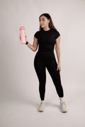 Legging Deportivo de Tiro Alto con Doble Soporte para Mujer
